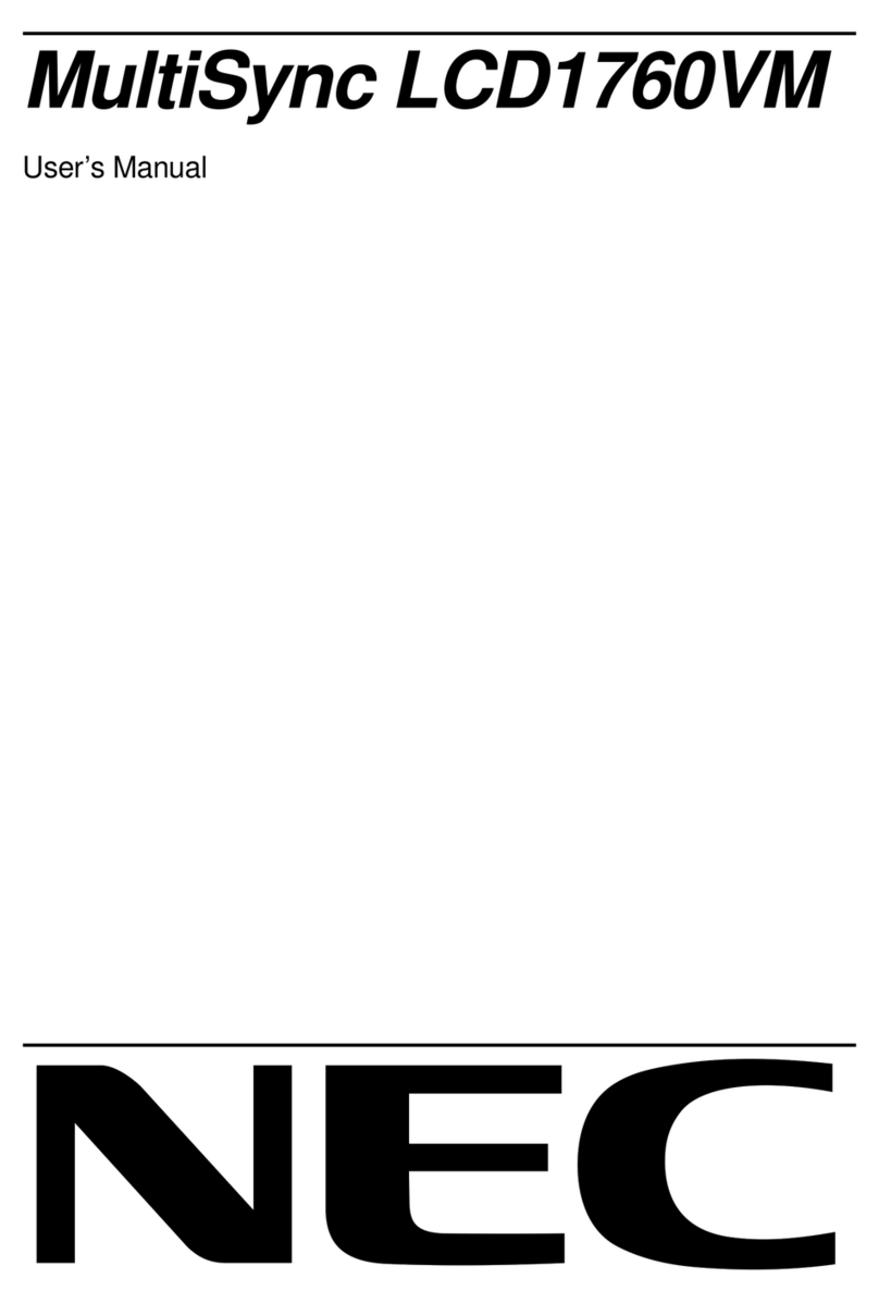 NEC LCD1760VM - MultiSync - 17" LCD Monitor User manual