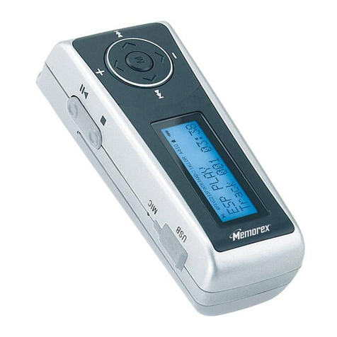Memorex MMP3780 - 1 GB Digital Player User manual