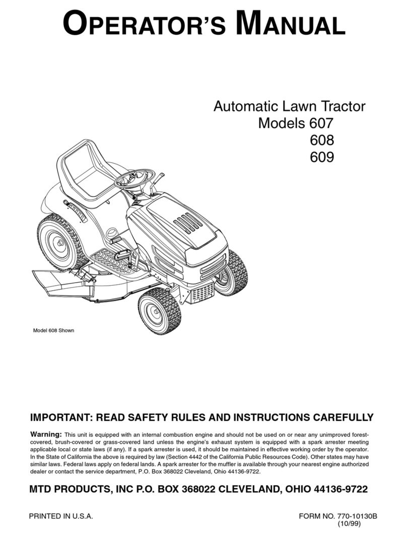 MTD 607 User manual