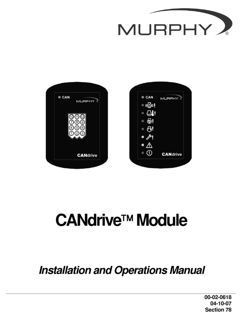 Murphy CANdrive Module CDV100F User manual