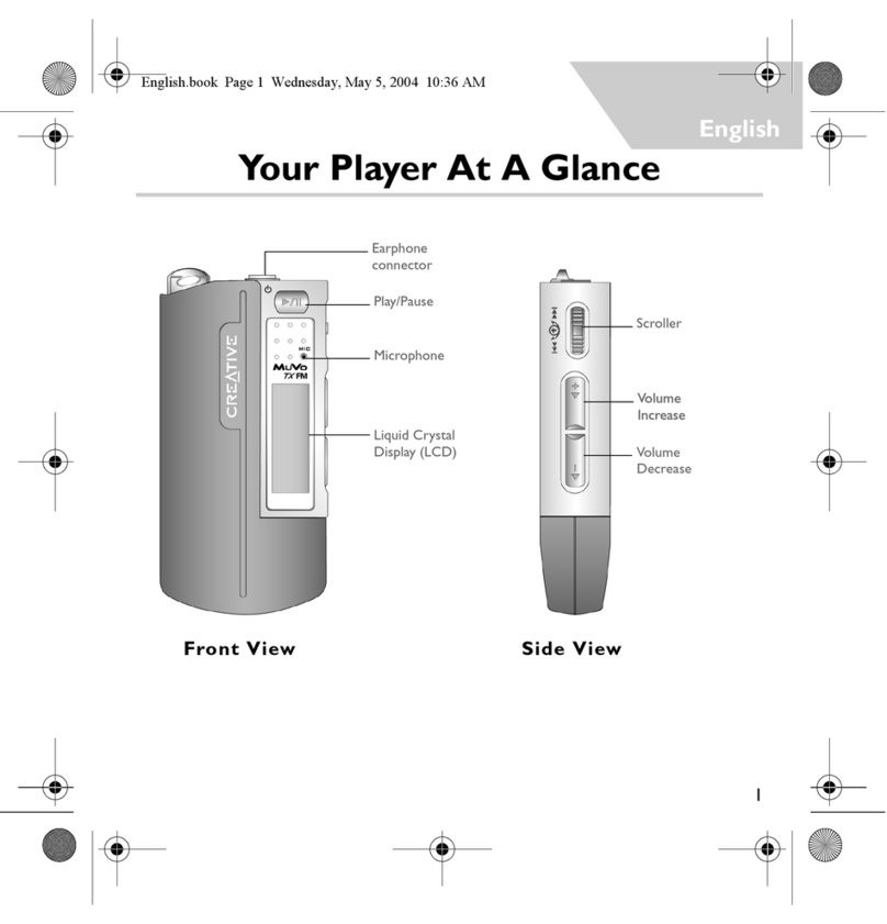 Creative CD Player User manual
