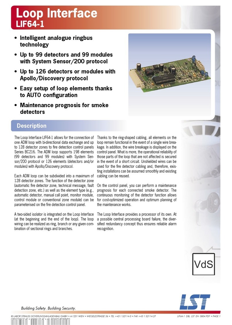 LST Loop Interface LIF64-1 User manual