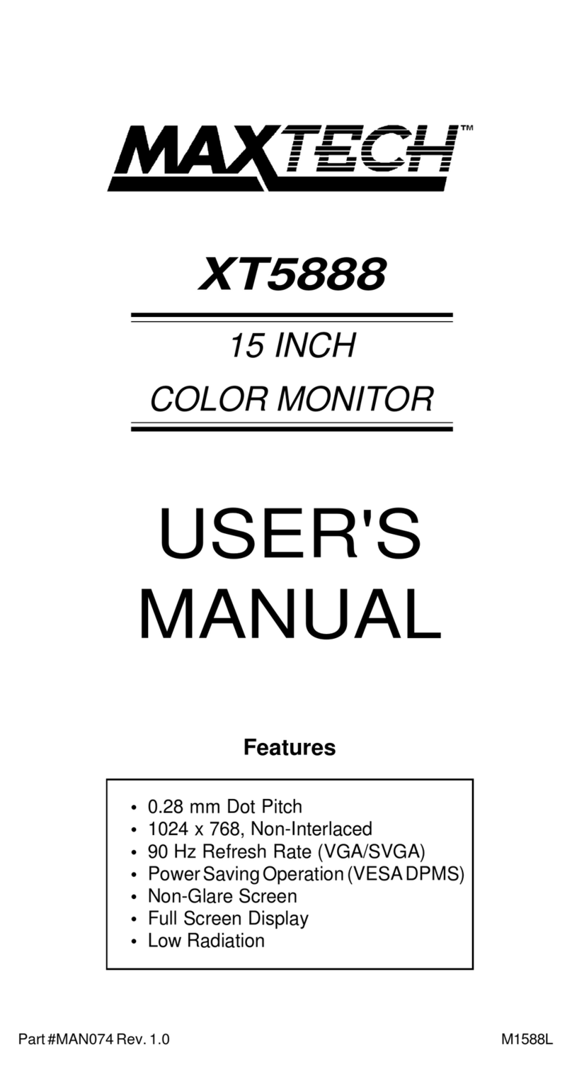MaxTech XT5888 User manual