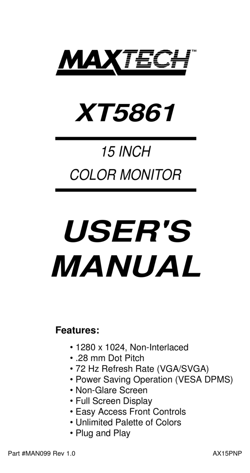 MaxTech XT5861 User manual