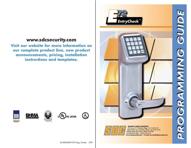 SDC E72 EntryCheck Troubleshooting guide SDC E72 EntryCheck Troubleshooting guide