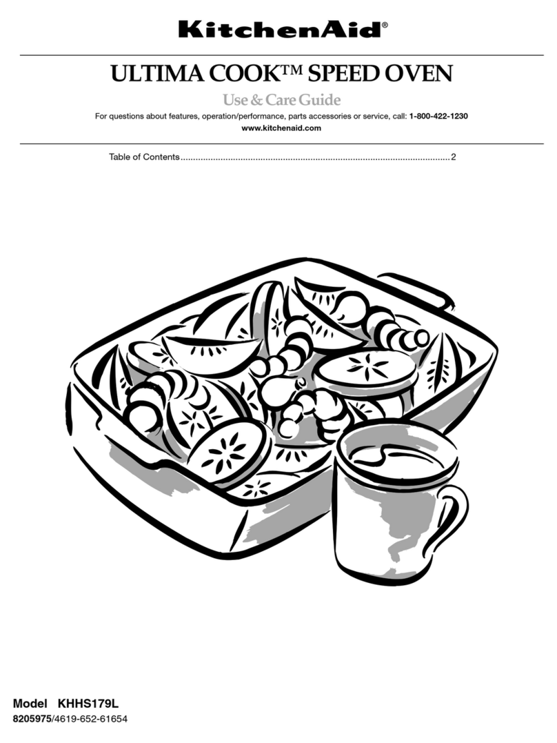 KitchenAid COOK SPEED OVEN User manual