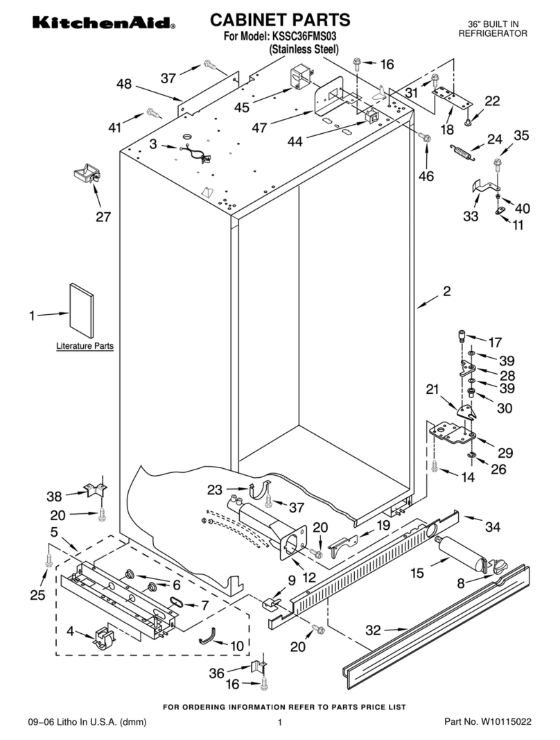 KitchenAid KSSC36FMS03 User manual