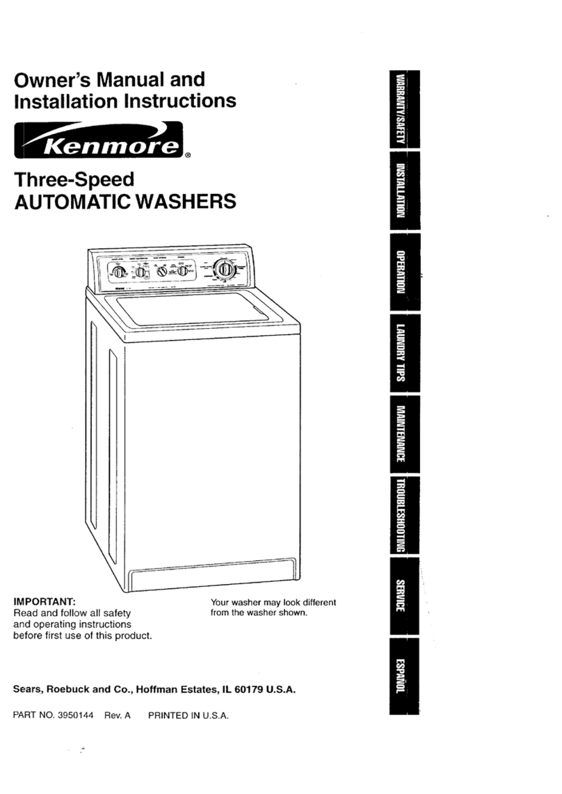 Kenmore Automatic Washers Operating instructions
