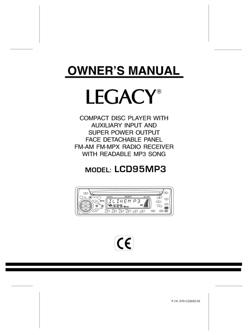 Legacy Legacy LCD95MP3 User manual