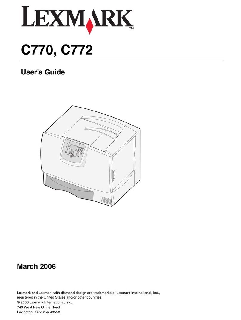 Lexmark C770 User manual
