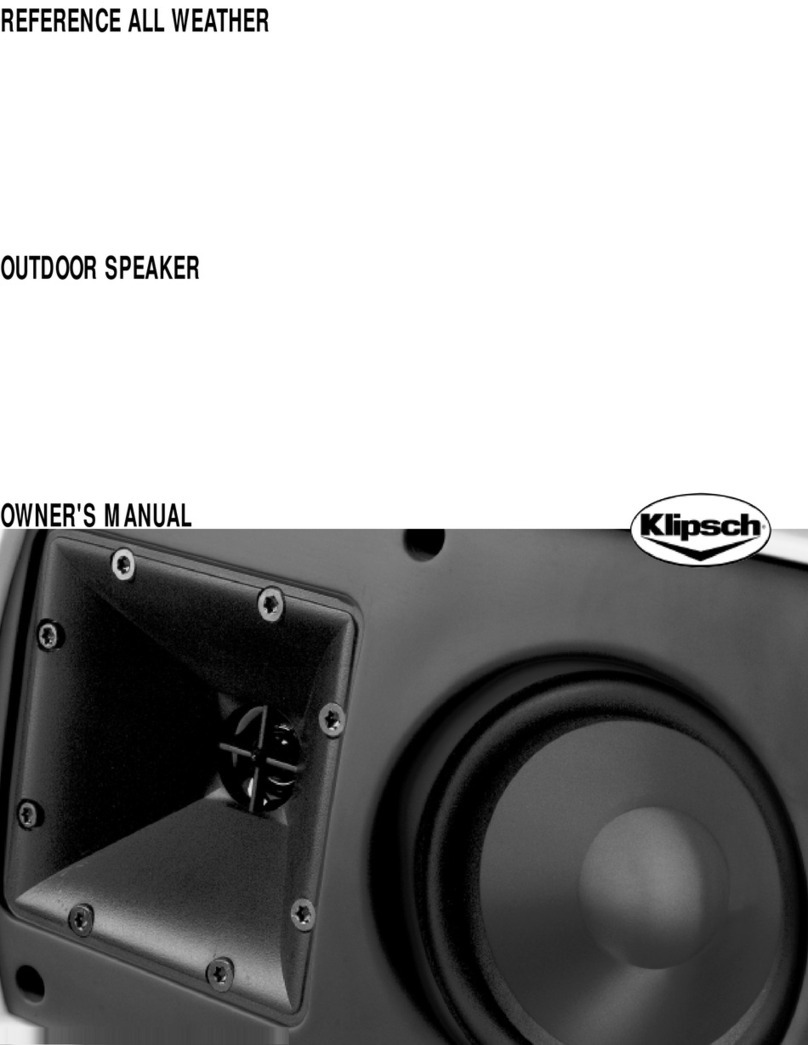 Klipsch 2 User manual