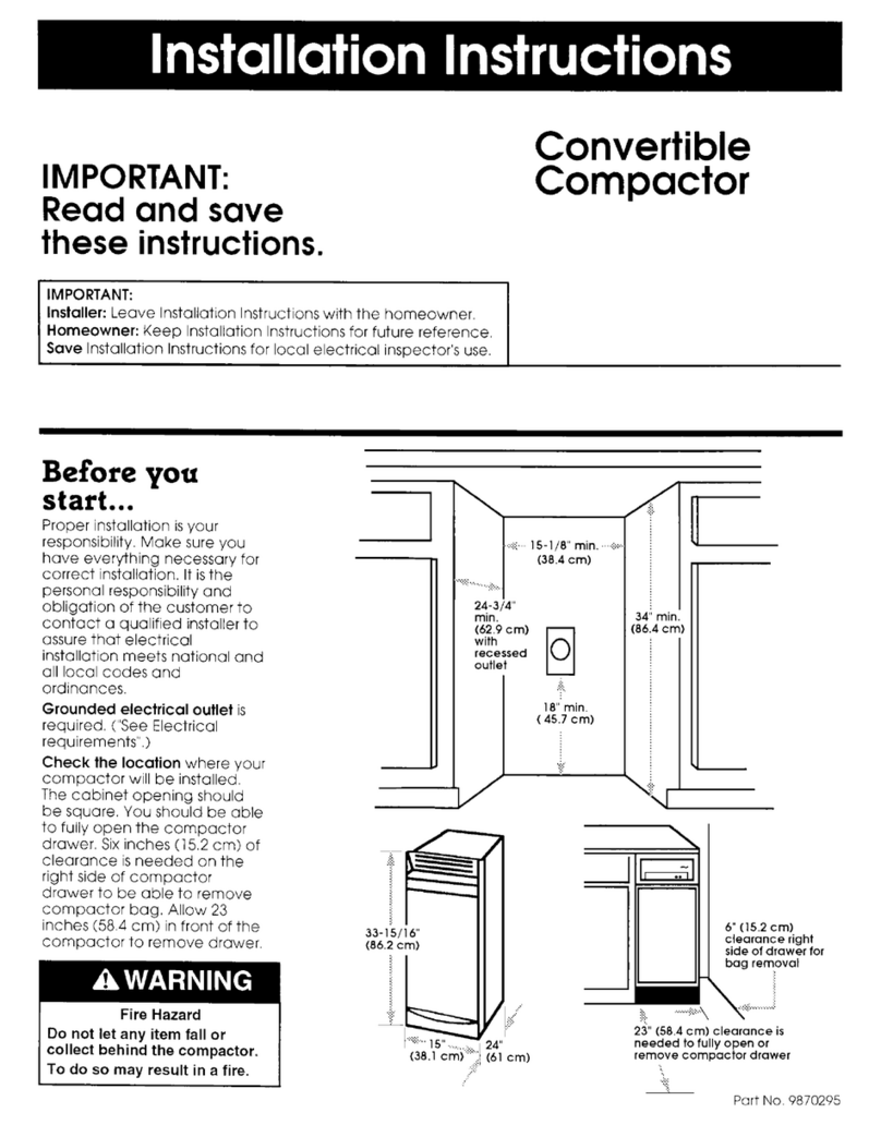 KitchenAid compactor User manual