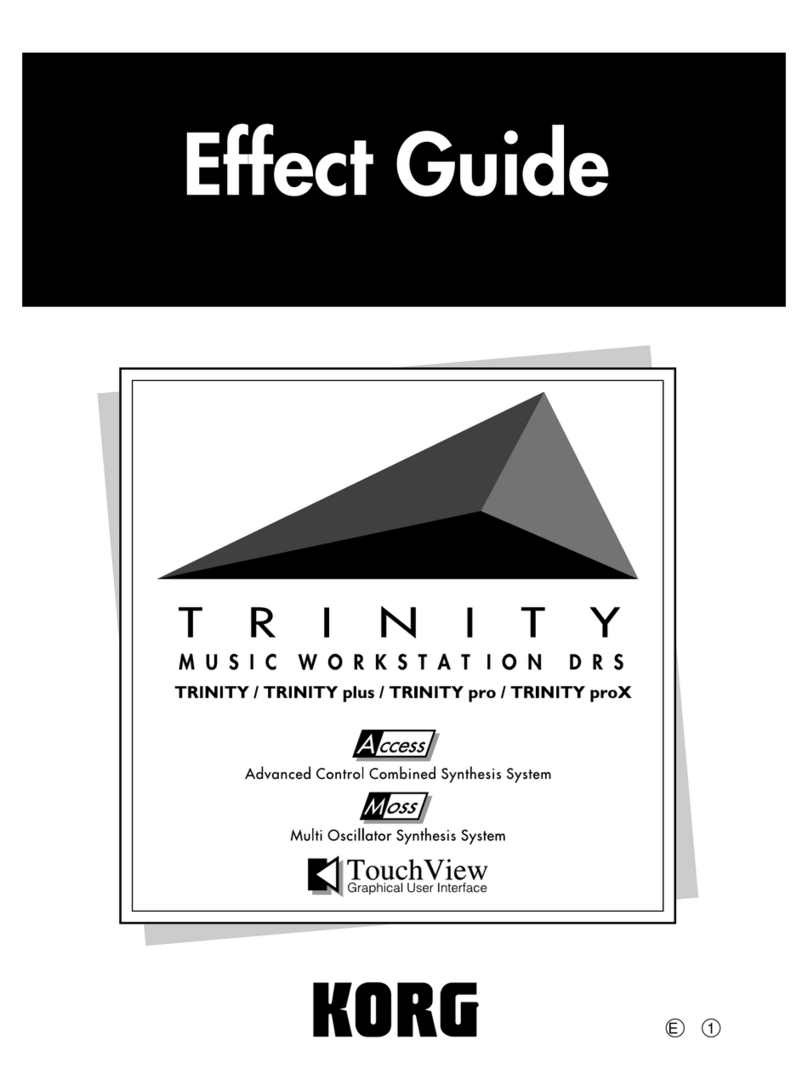 Korg TouchView Trinity User manual