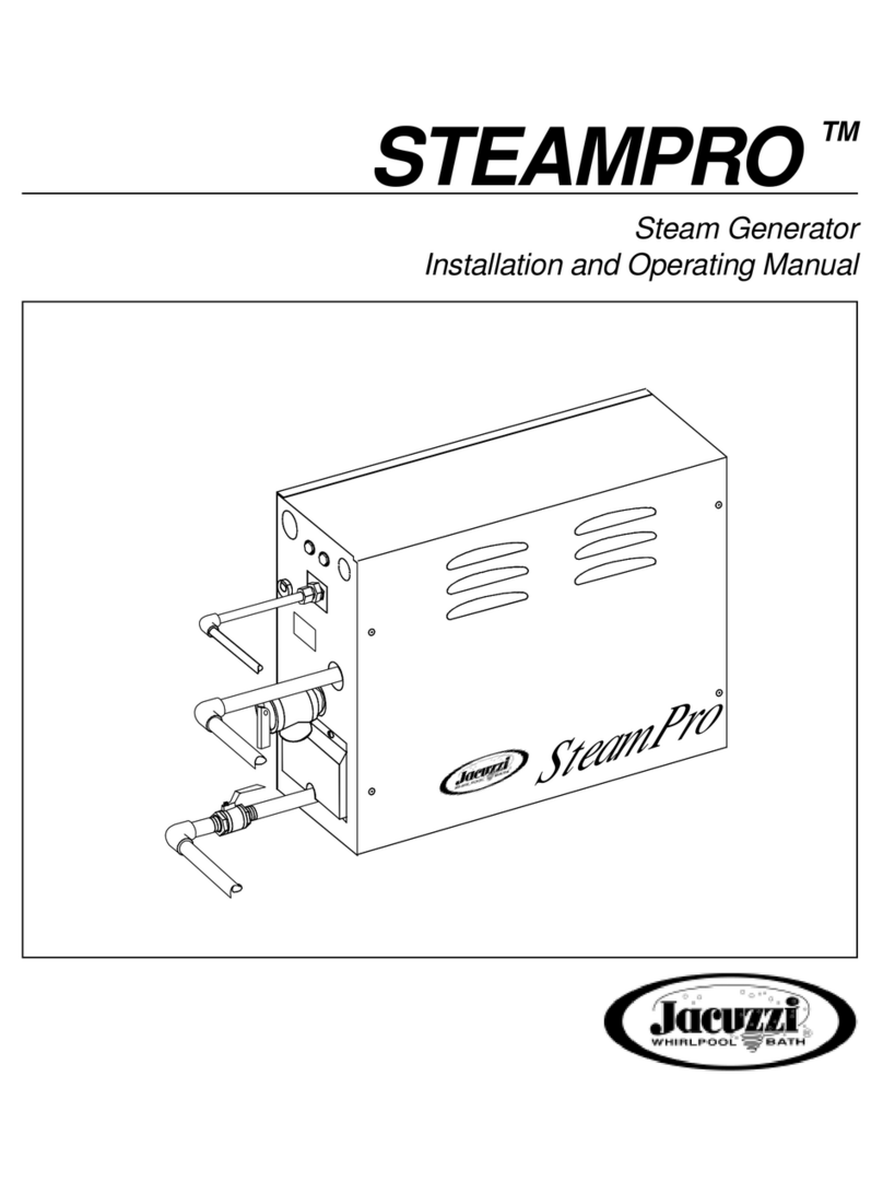 Jacuzzi SteamPro User manual