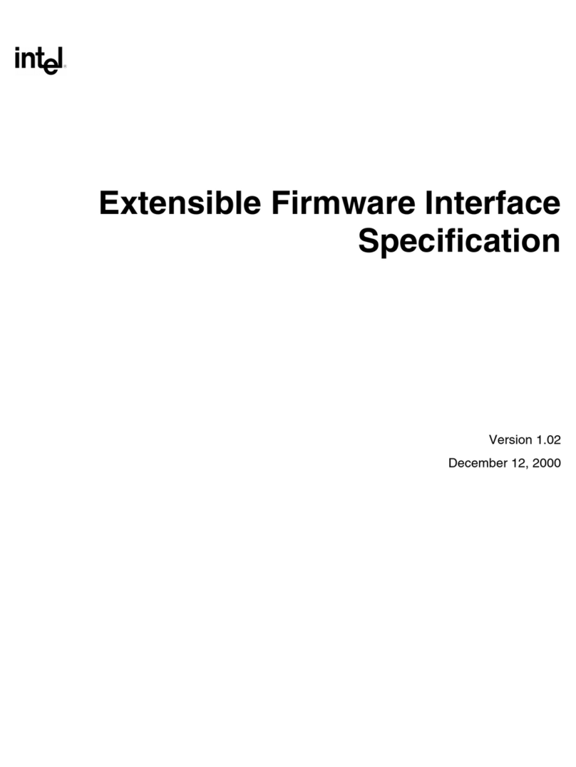 Intel Extensible Firmware Interface User manual