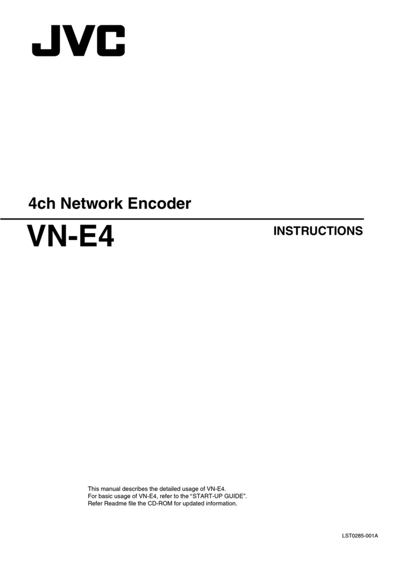 JVC 4ch Network Encoder VN-E4 User manual