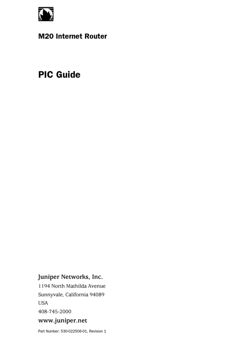 Juniper M20 User manual
