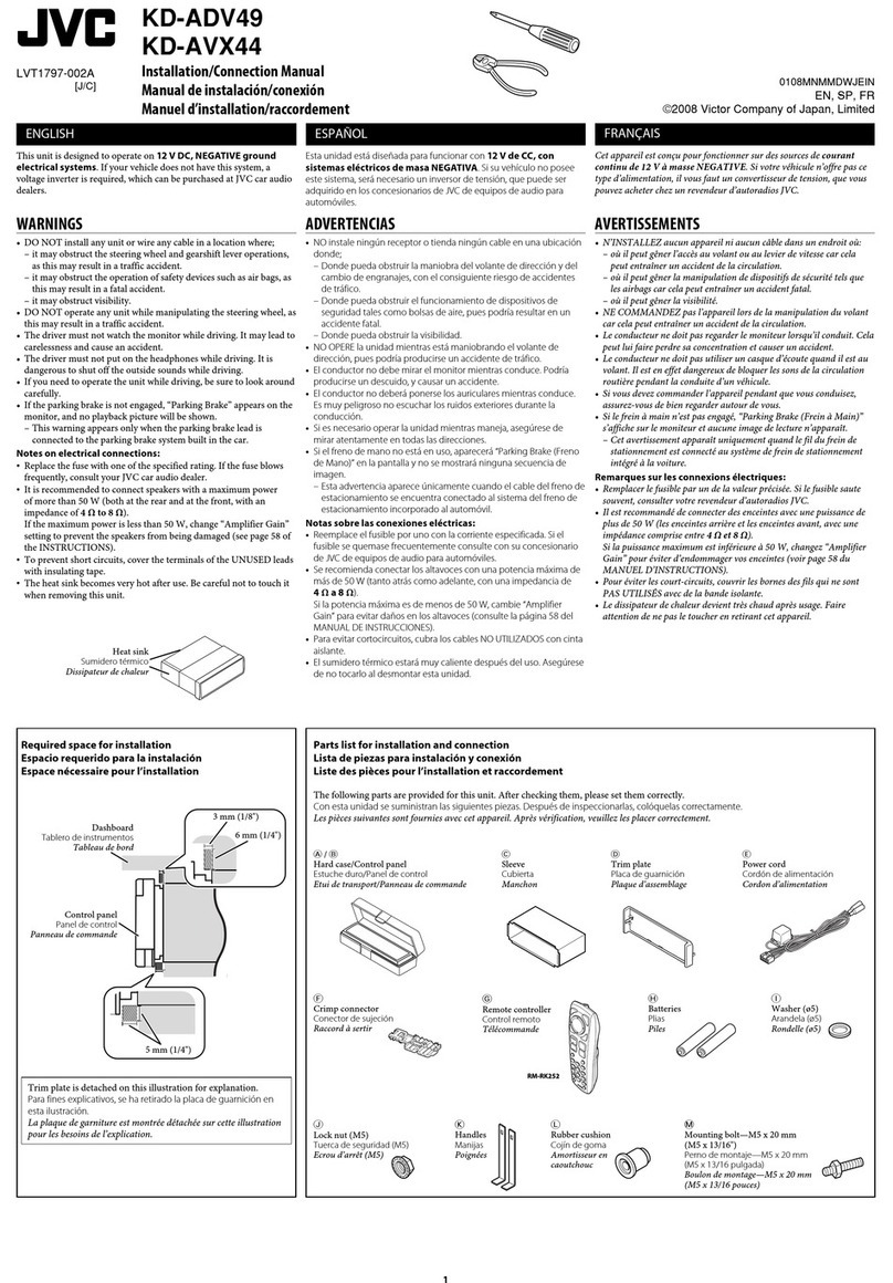 JVC EXAD KD-AVX44 Guide