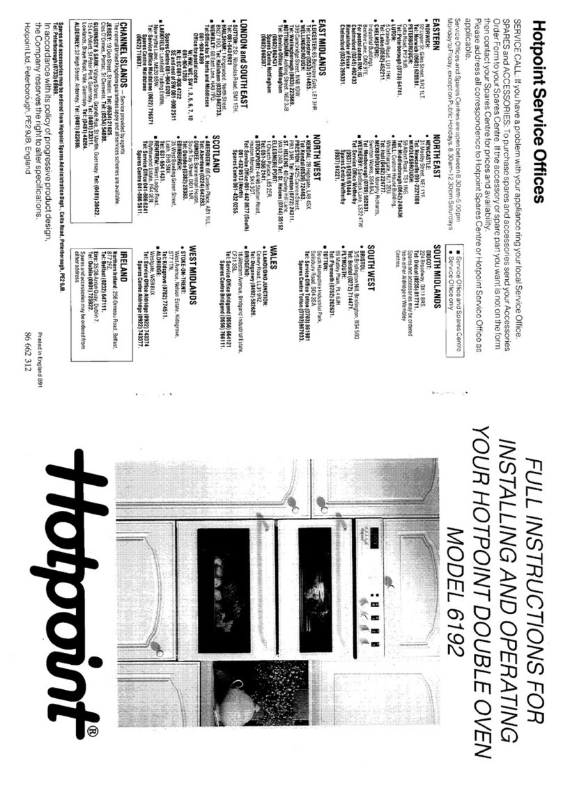 Hotpoint 6192 Instruction Manual