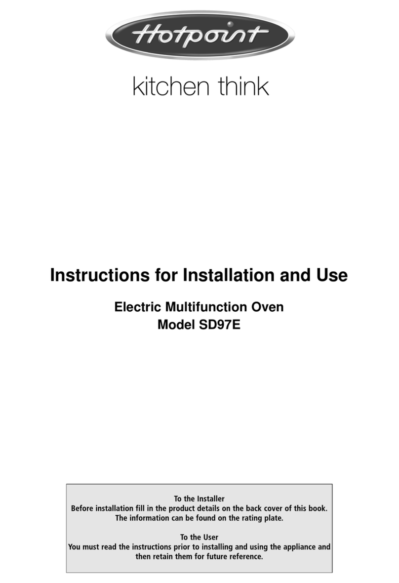 Hotpoint SD97E User manual