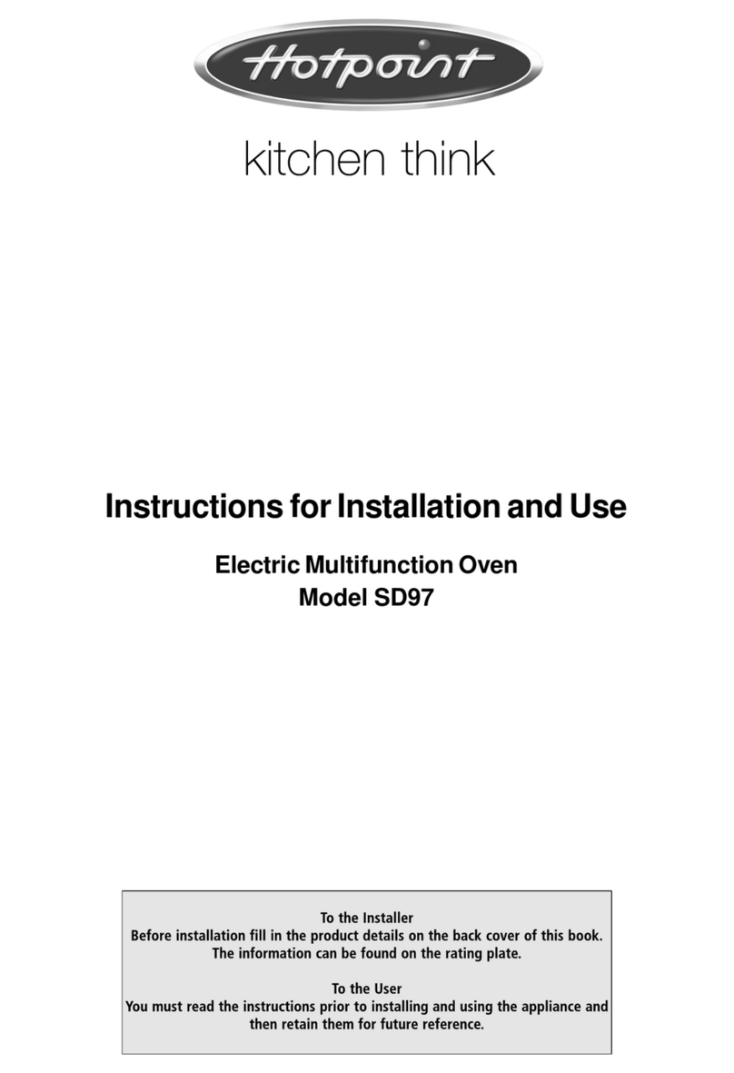 Hotpoint SD97 User manual
