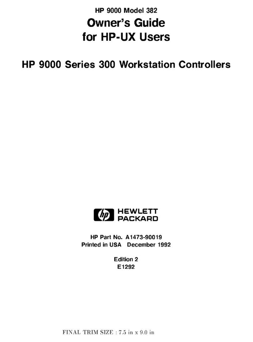 HP 382 User manual