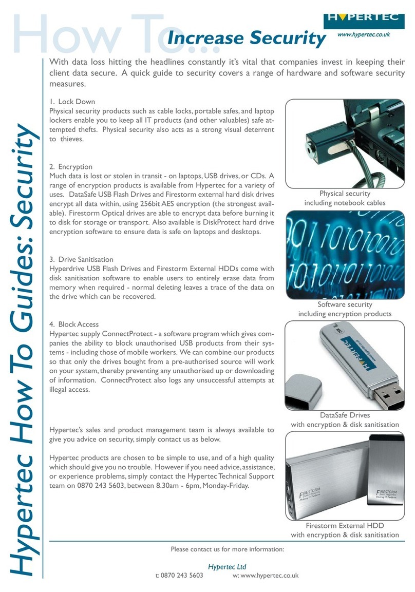 Hypertec Data Security Device User manual