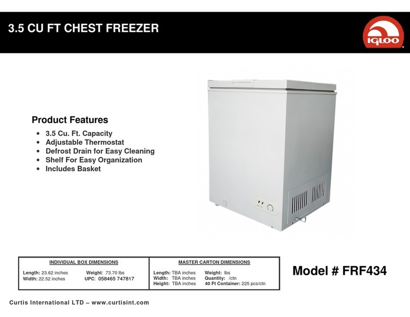 Igloo FRF434 Operation manual