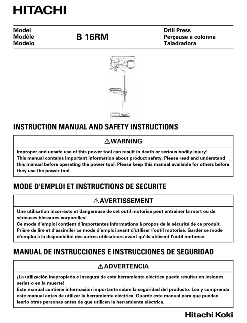 Hitachi B 16RM Operator's manual