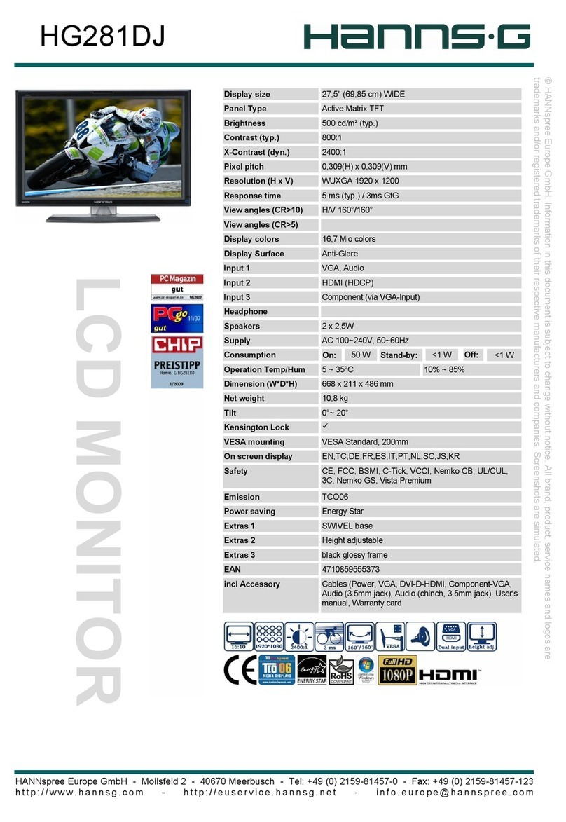 Hanns.G HG281DJ User manual