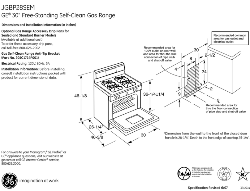 GE JGBP28SEMSS User manual