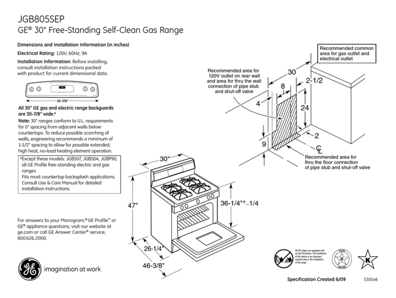 GE JGB805SEPSS User manual