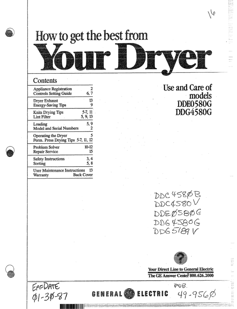 GE DDC4580B User manual