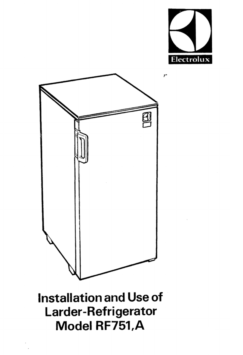 Electrolux RF751 Quick start guide