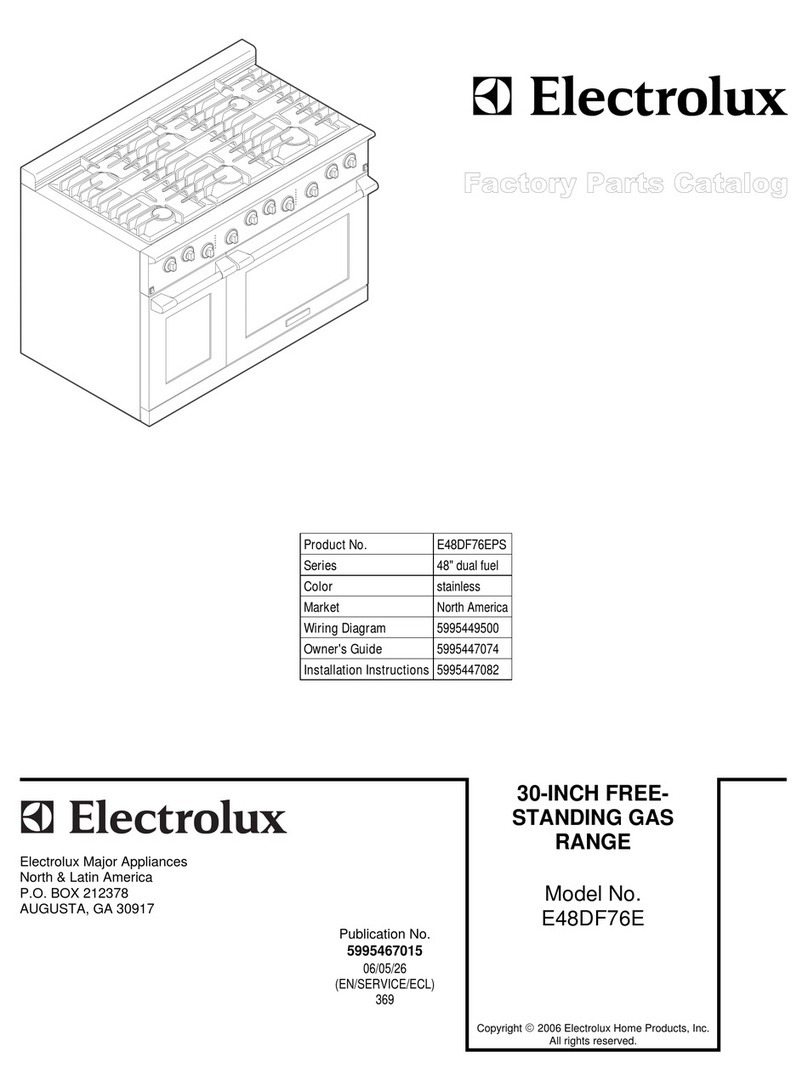Electrolux E48DF76E User manual