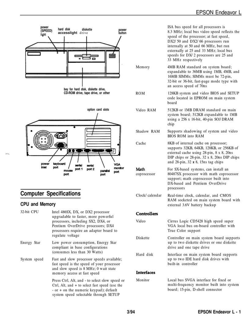 Epson Computer Instructions for use