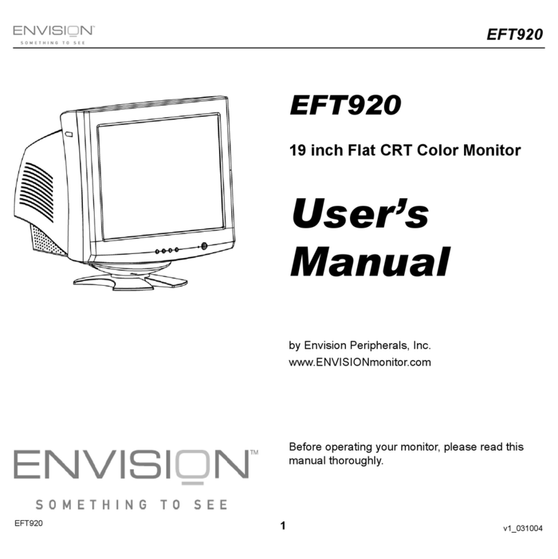 Envision EFT920 User manual Envision EFT920 User manual