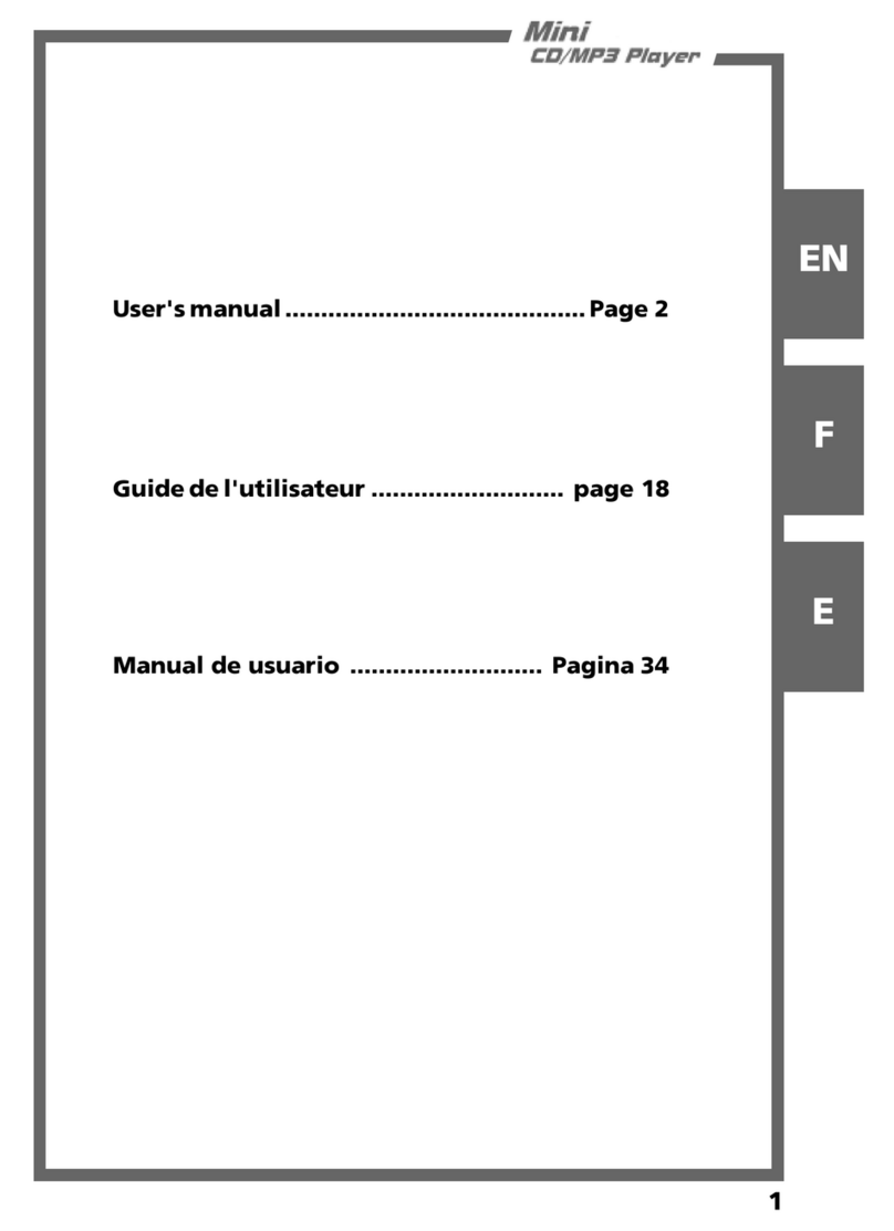 Teac Mini CD/MP3 Player User manual