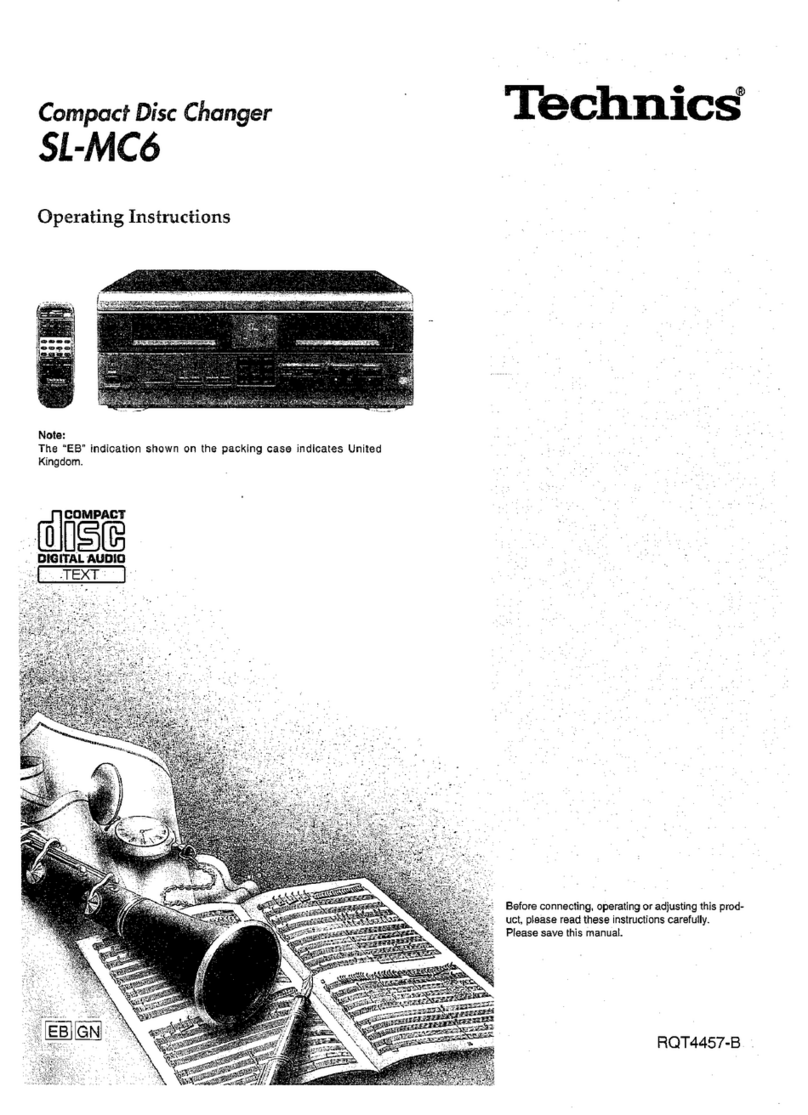 Technics SL-MC6 User manual