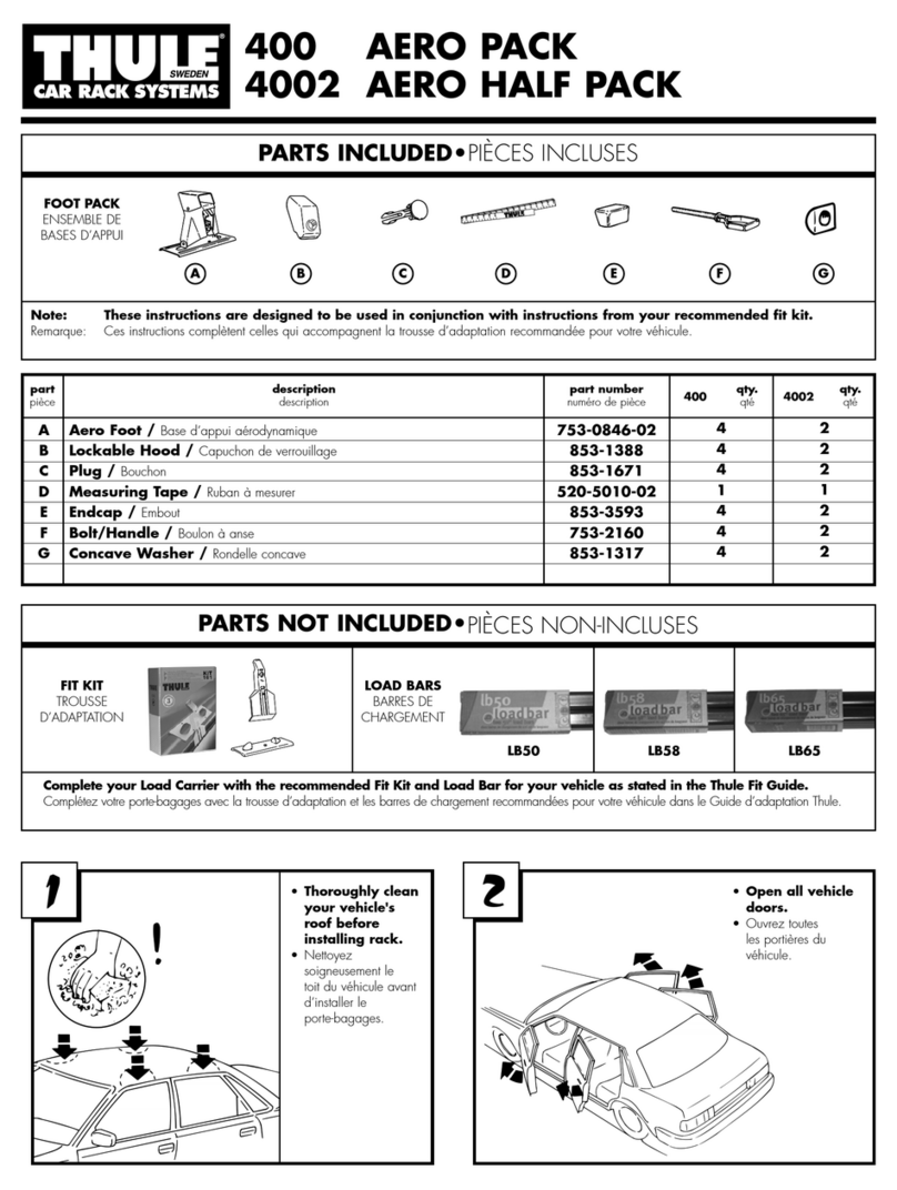 Thule Aero Half Pack 4002 User manual