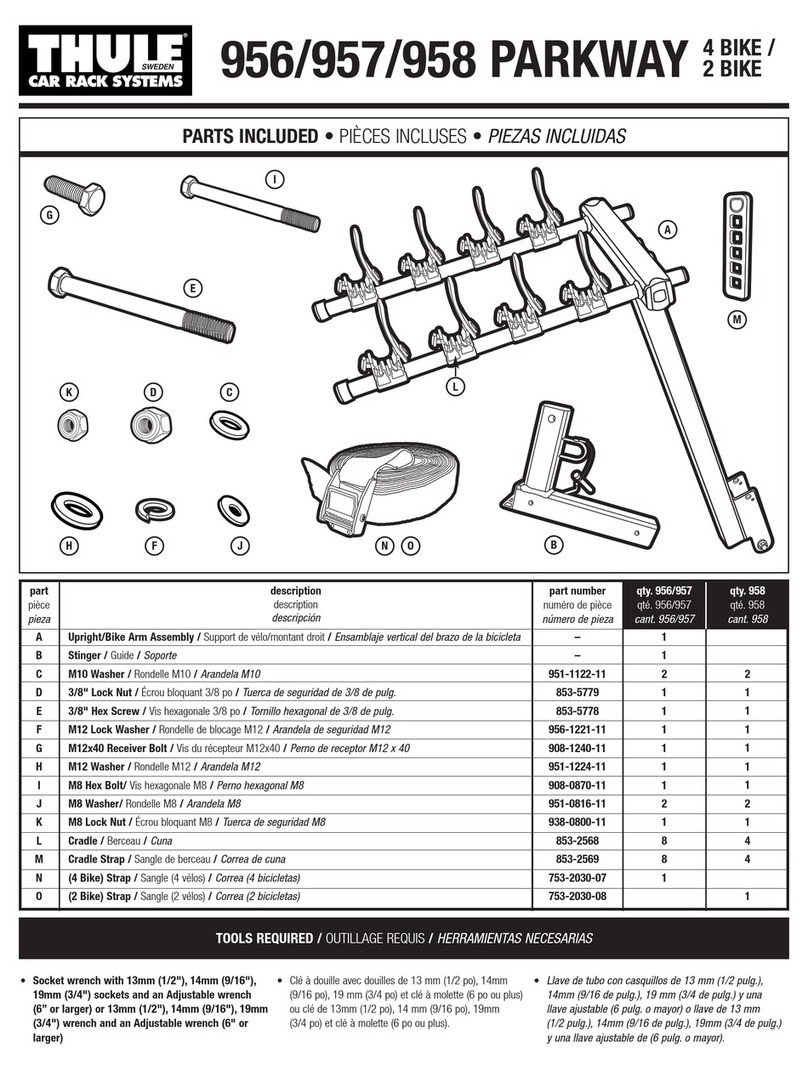 Thule Parkway 956 User manual