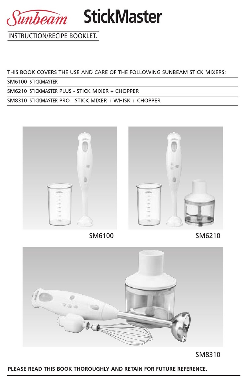 Sunbeam STICKMASTER SM6100 Operational manual