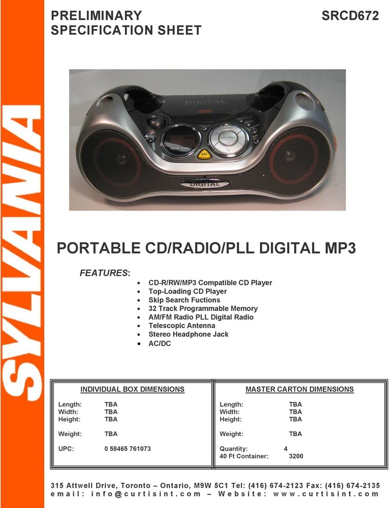 Sylvania SRCD672 User manual