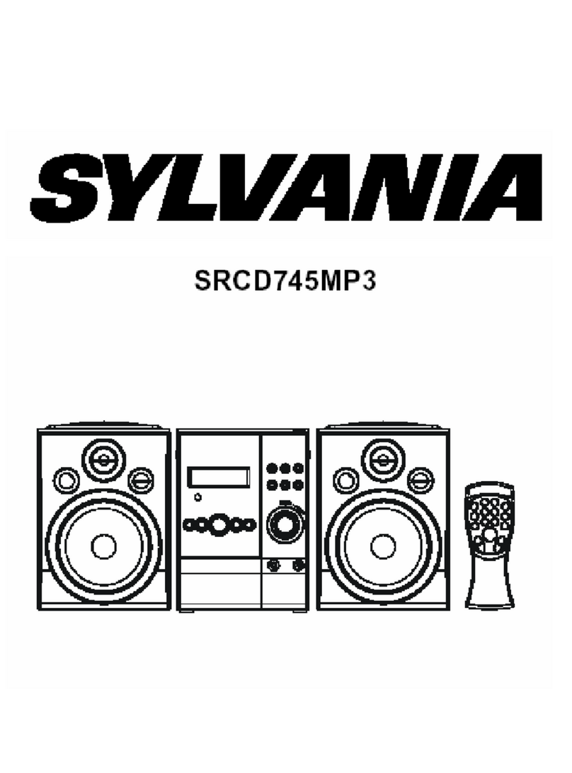 Sylvania SRCD745MP3 User manual Sylvania SRCD745MP3 User manual