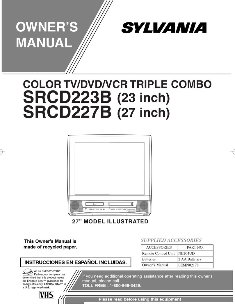 Sylvania SRCD223B, SRCD227B User manual