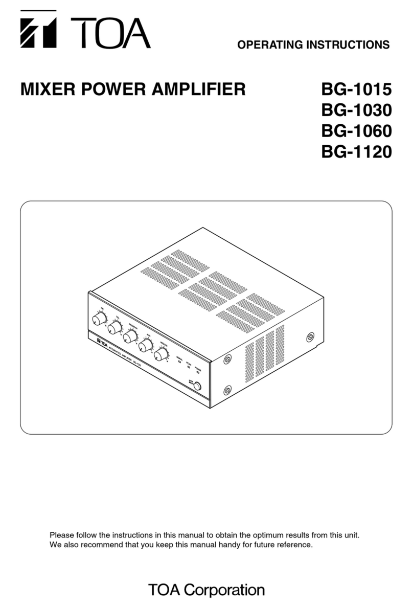 Toa BG-1015 User manual