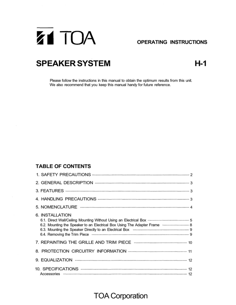 Toa H-1 User manual