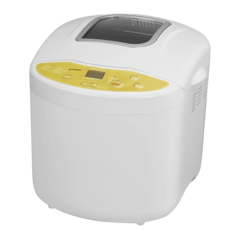 Breadman TR520 Technical specifications