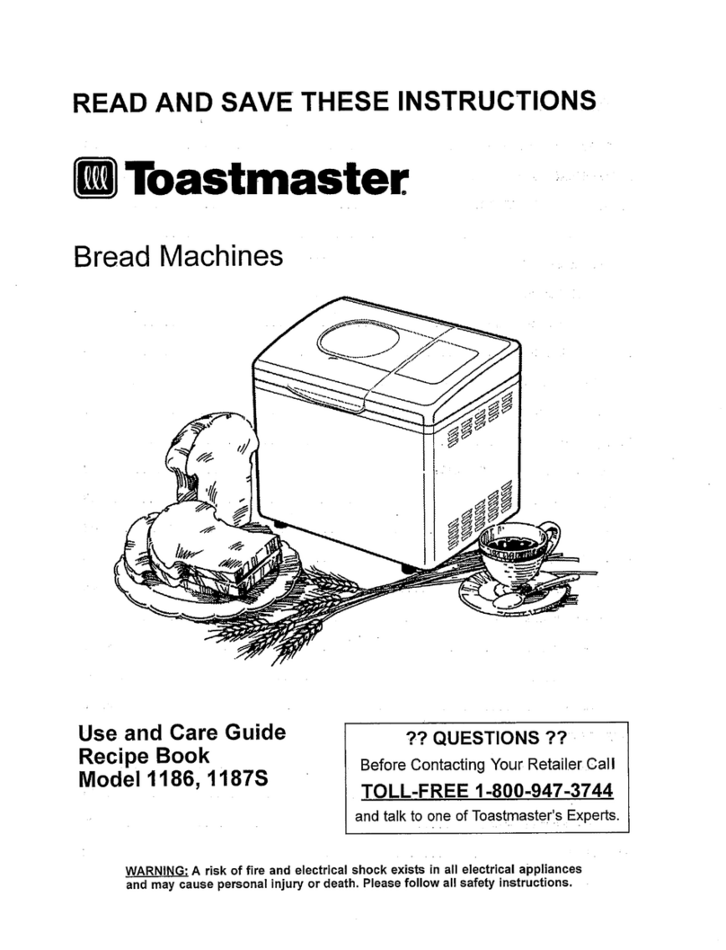 Toastmaster 1187S User manual