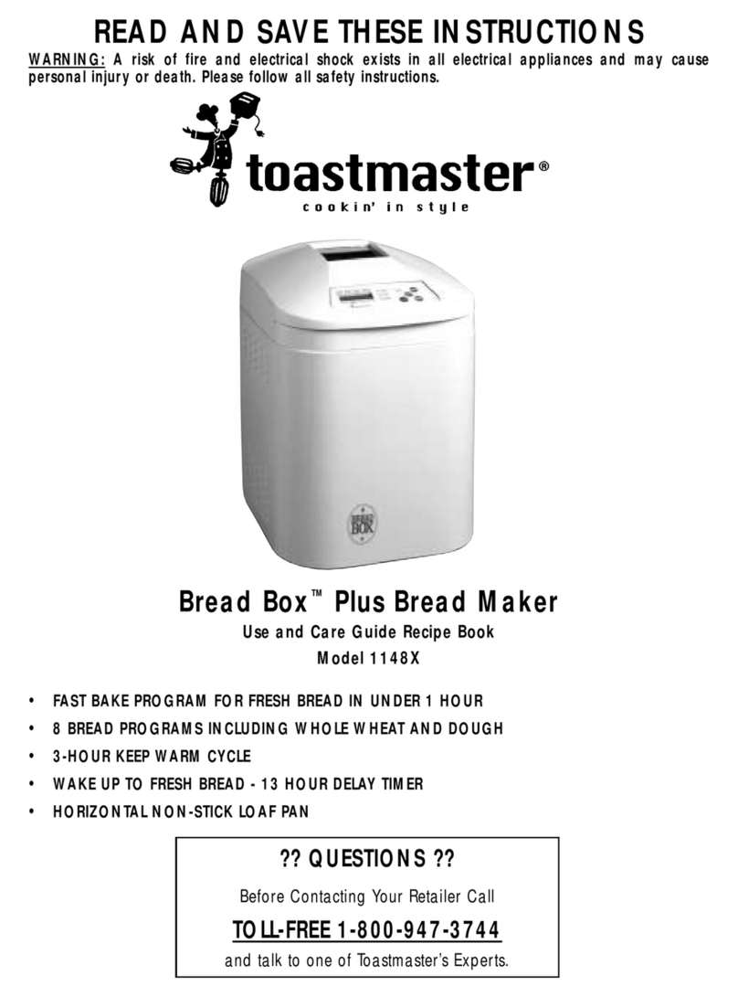 Toastmaster 1148X User manual